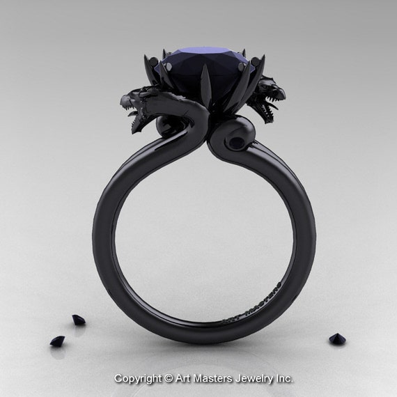 dragon wedding diamond ring