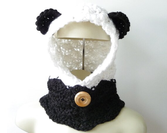 with  Crochet  Pattern Hoodie PATTERN hooded scarf  Hoodie crochet Ears with Cowl ears Cowl pattern Scarf Hooded