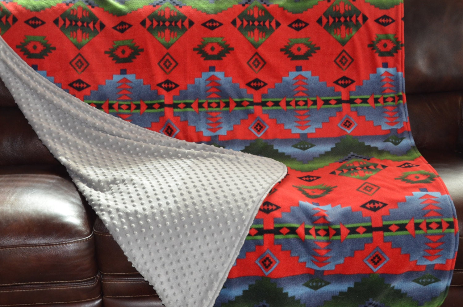 Fleece blanket fleece throw southwestern fleece tv throw