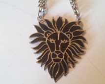 Popular items for gold lion pendant