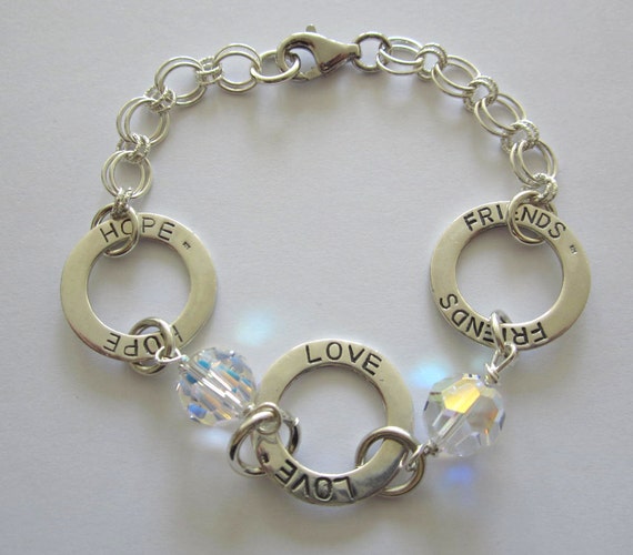 Bridal Positivity Silver Bracelet