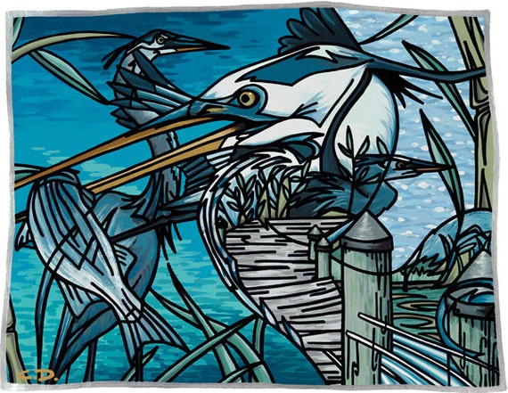 The Chesapeake Bay Blues (8"h x 10"w)