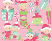 80% OFF SALE Christmas baby girl clipart commercial use,Christmas babies vector graphics, digital clip art, digital images - CL611 Il_170x135