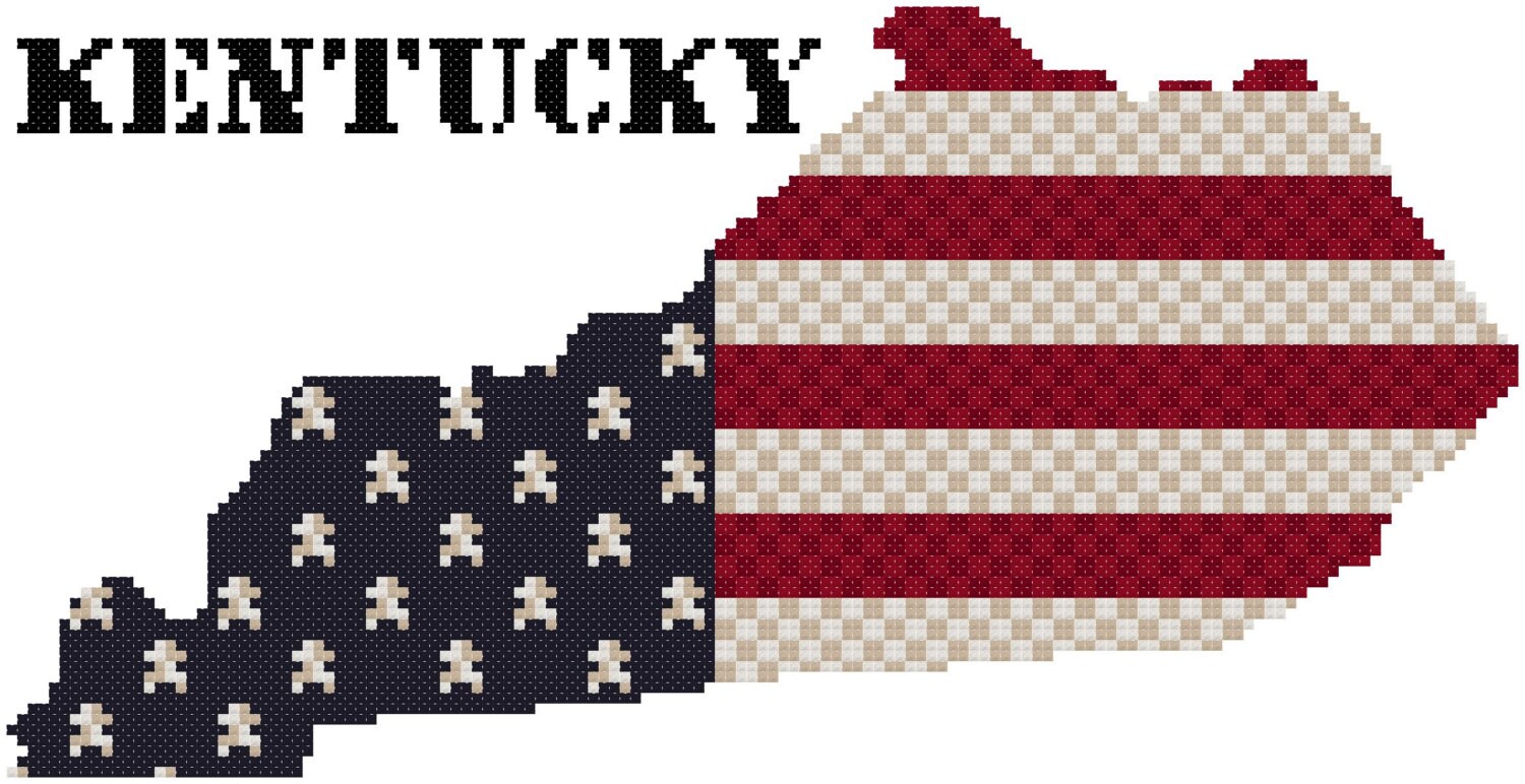 Kentucky Stars Cross Stitch