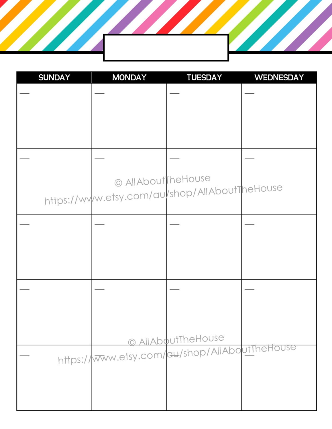 printable calendar 2 page monthly calendar printable rainbow