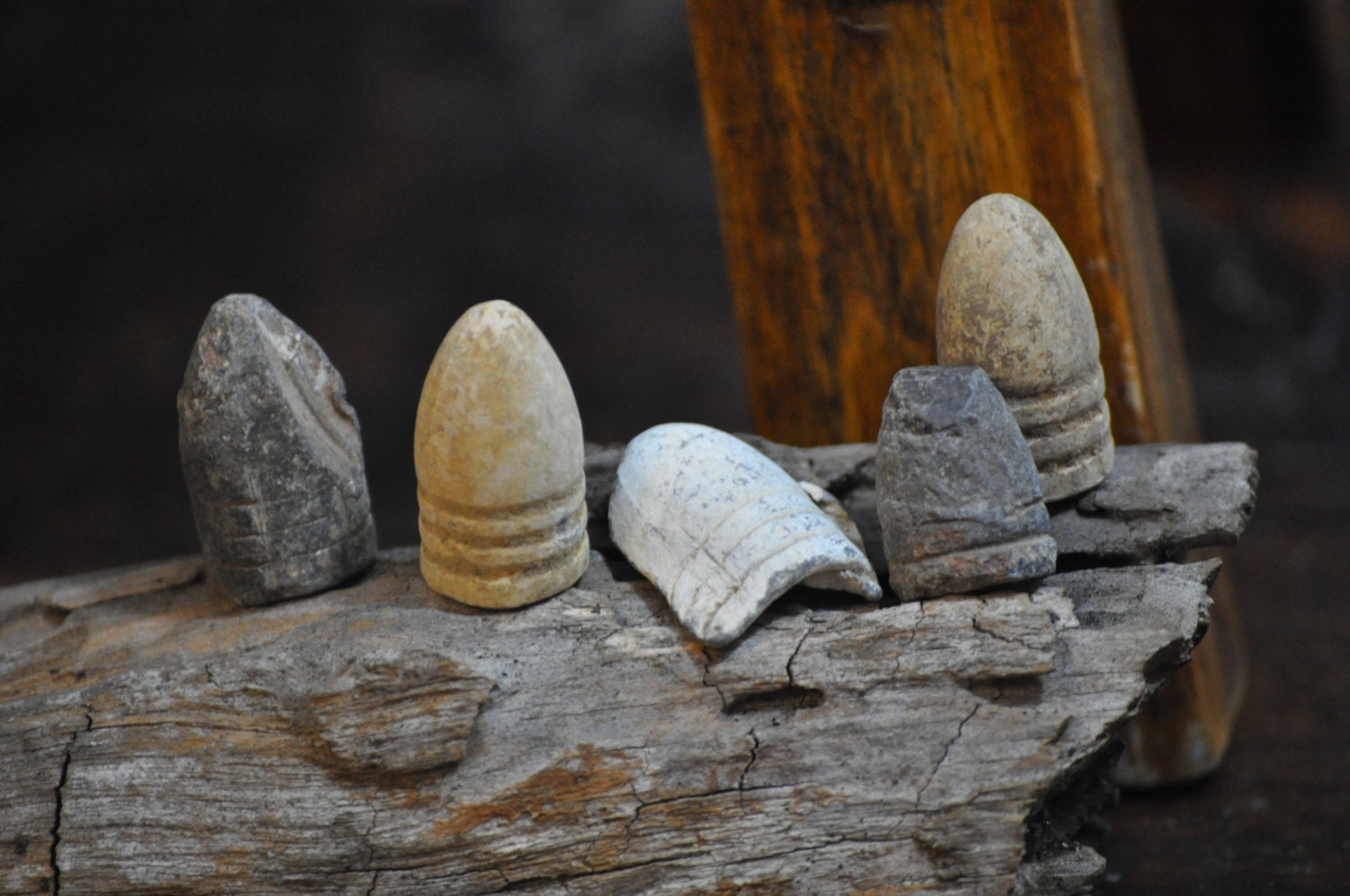 5 Civil War Artifacts Antique bullet Lead Artifact Civil