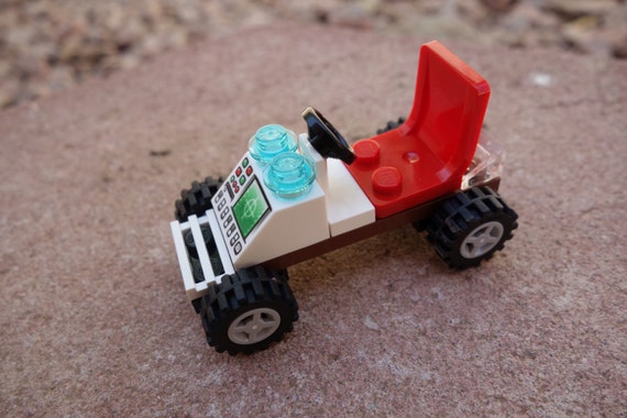 Custom Lego Mini Race Car For Lego Themed Party Favors