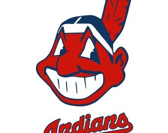 Cleveland Indians Cornhole Decals, 18"