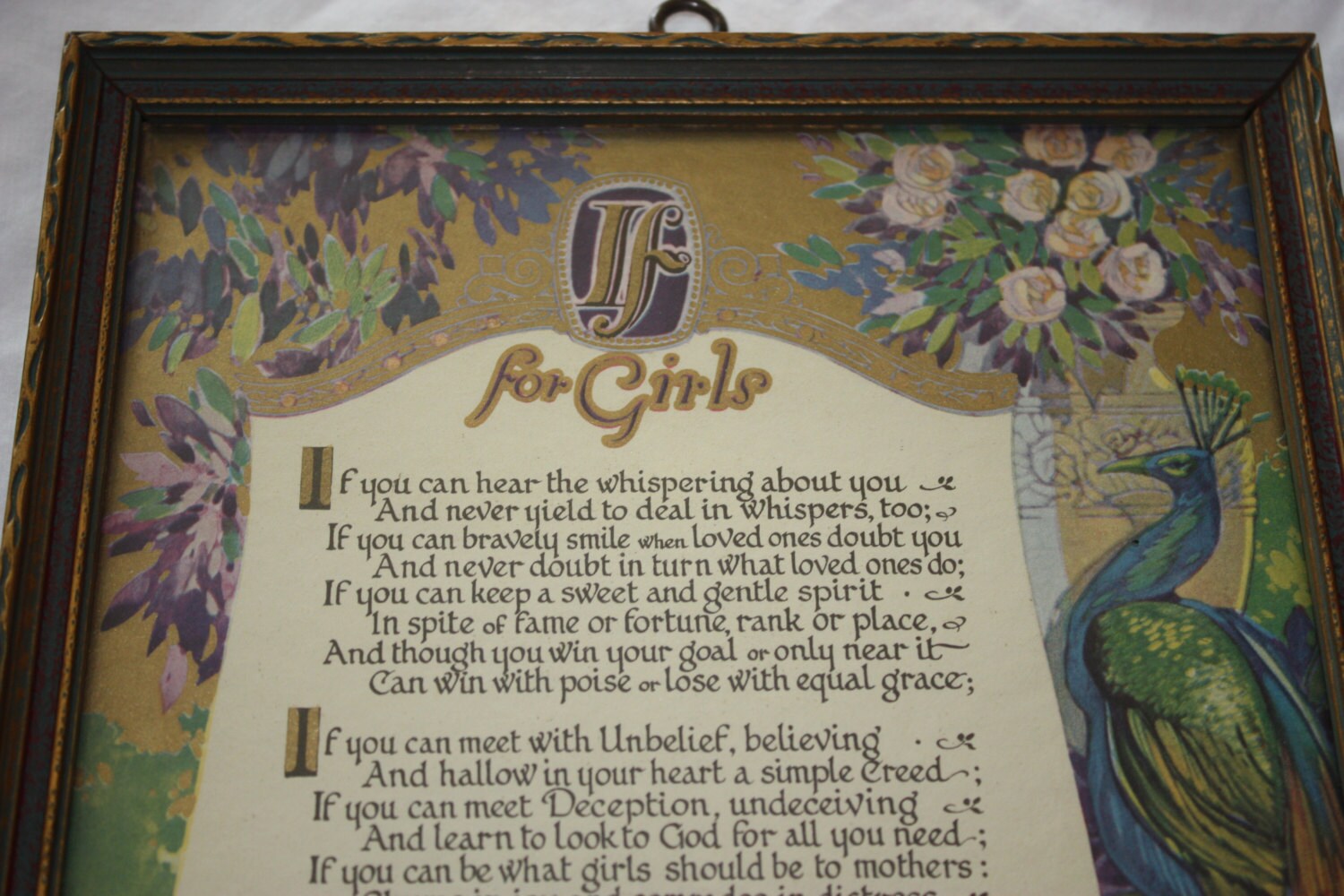 If For Girls Poem Kipling's IF J.P. McEvoy