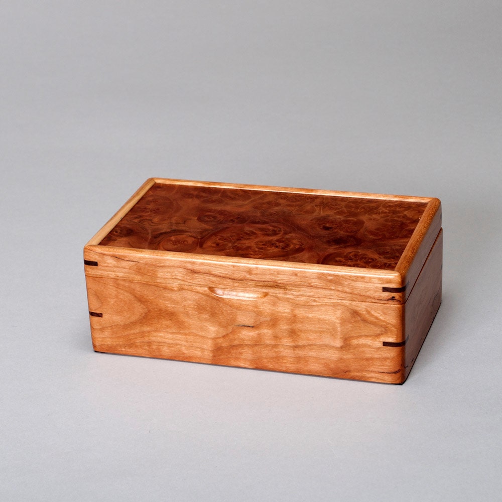 Small Wooden Keepsake box Treasure box Memory box Mens box.