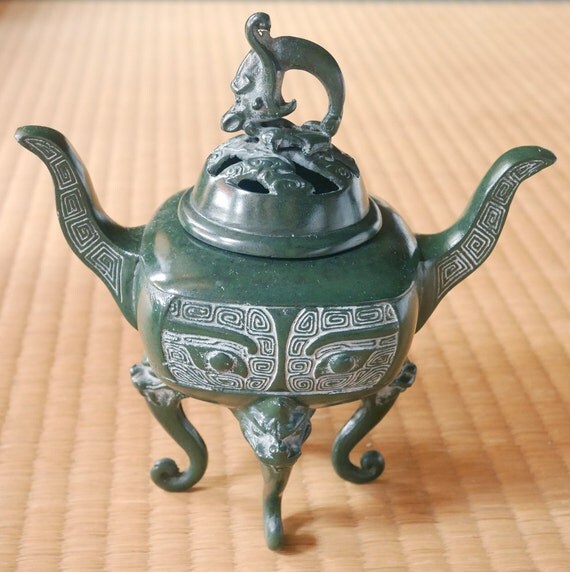 Vintage Japanese Dragon Incense Burner by kyotomylove on Etsy