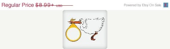SUMMER SALE STORK Edible Image Cake Topper Il_570xn