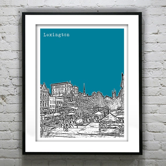 Lexington Kentucky Poster Art Print KY