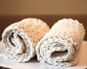 Ecru Crochet Baby Washcloths - Baby Wash Cloth - Ecru Cotton Crochet Washcloths - Cotton Crocheted Washcloths - Baby Shower Gift Crochet Ecru Crochet Baby Washcloths - Baby Wash Cloth - Ecru Cotton Crochet Washcloths - Cotton Crocheted Washcloths - Baby Shower Gift Crochet