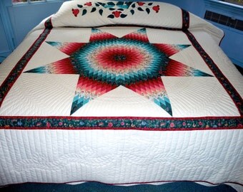 Radiant Star Amish Quilt