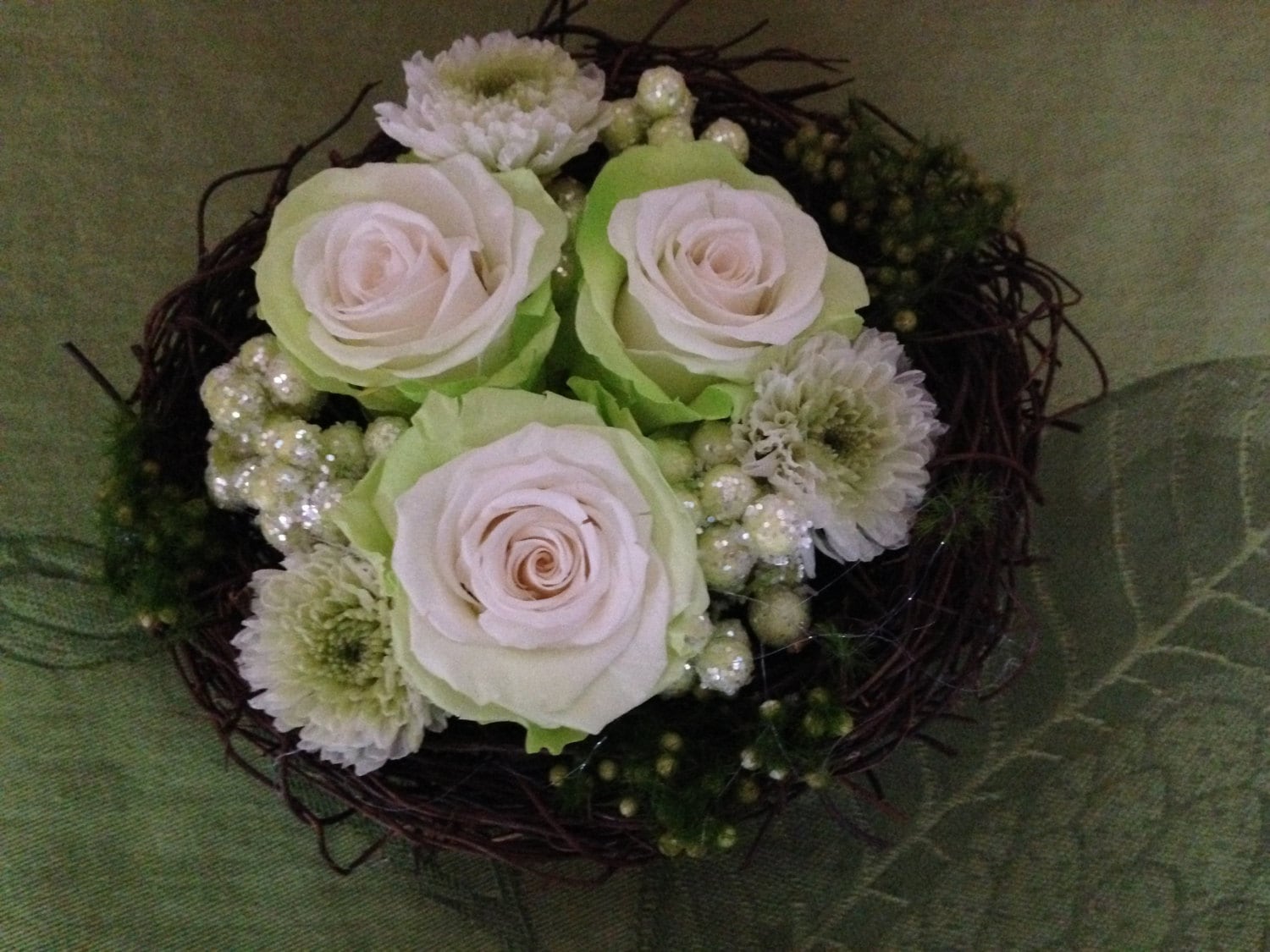 A Soothing Bird's NestFloral Arrangement by FlowerStudioSaika
