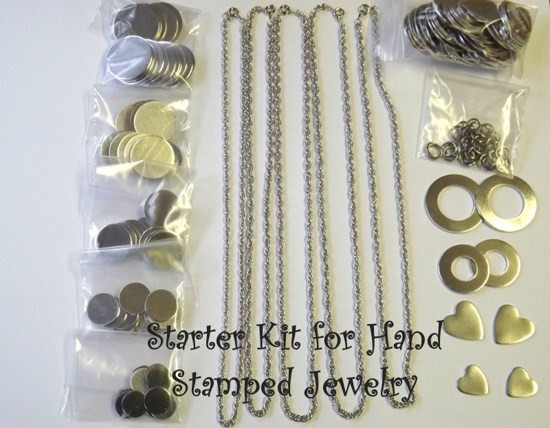 Metal Stamping Blanks Starter Your Jewelry Business Kit for
