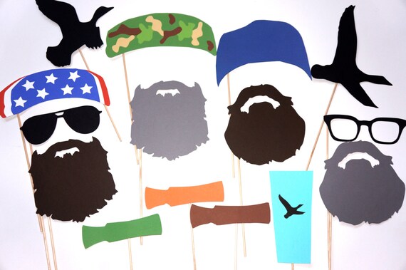 Free Printable Duck Dynasty Photo Booth Props | instant download printable duck hunter prop set set of 22 Free Printable Duck Dynasty Photo Booth Props | instant download printable duck hunter prop set set of 22