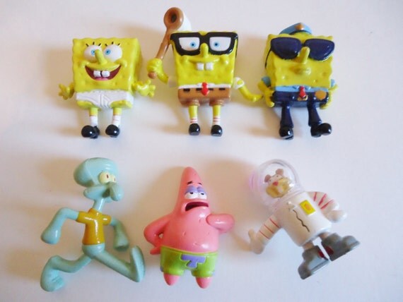 Spongebob Squarepants Set of Collectible Cake by PopWildlife