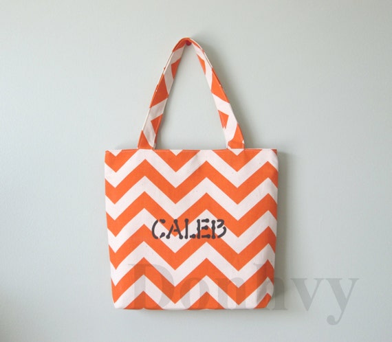 Personalized Tote Bags. Kid's Chevron Tote Bags