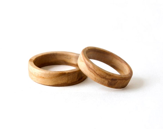 Rings Set Wedding Rings Set His and Her Olive Rings Olive