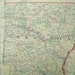 15 x 23" Large 1871 Mitchell Map Arkansas AR Mississippi MI Louisiana LA Pl #39