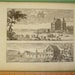 Erik Dahlberg Suecia Antiqua Engraving Views Akeroo Castle and Adoo Estate 1717