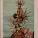 1893.Sea Cucumber.Antique print.Lithograph.121 years old print.Sea life print.Natural History print.Old print.6,2x9,2 inches.Vintage poster.