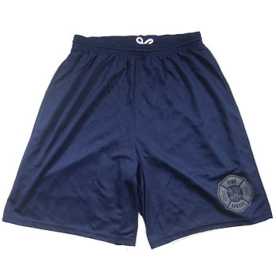 REFLECTIVE Fire Rescue Maltese Cross Shorts SKU: by RescueTees