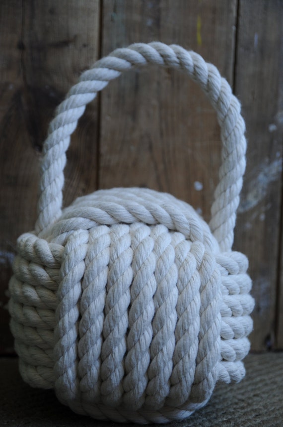 Nautical Decor Cotton Rope Doorstop Nautical Gift by OYKNOT