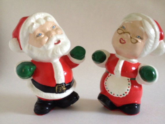 items similar to vintage santa and mrs claus ceramic items similar to vintage santa and mrs claus ceramic