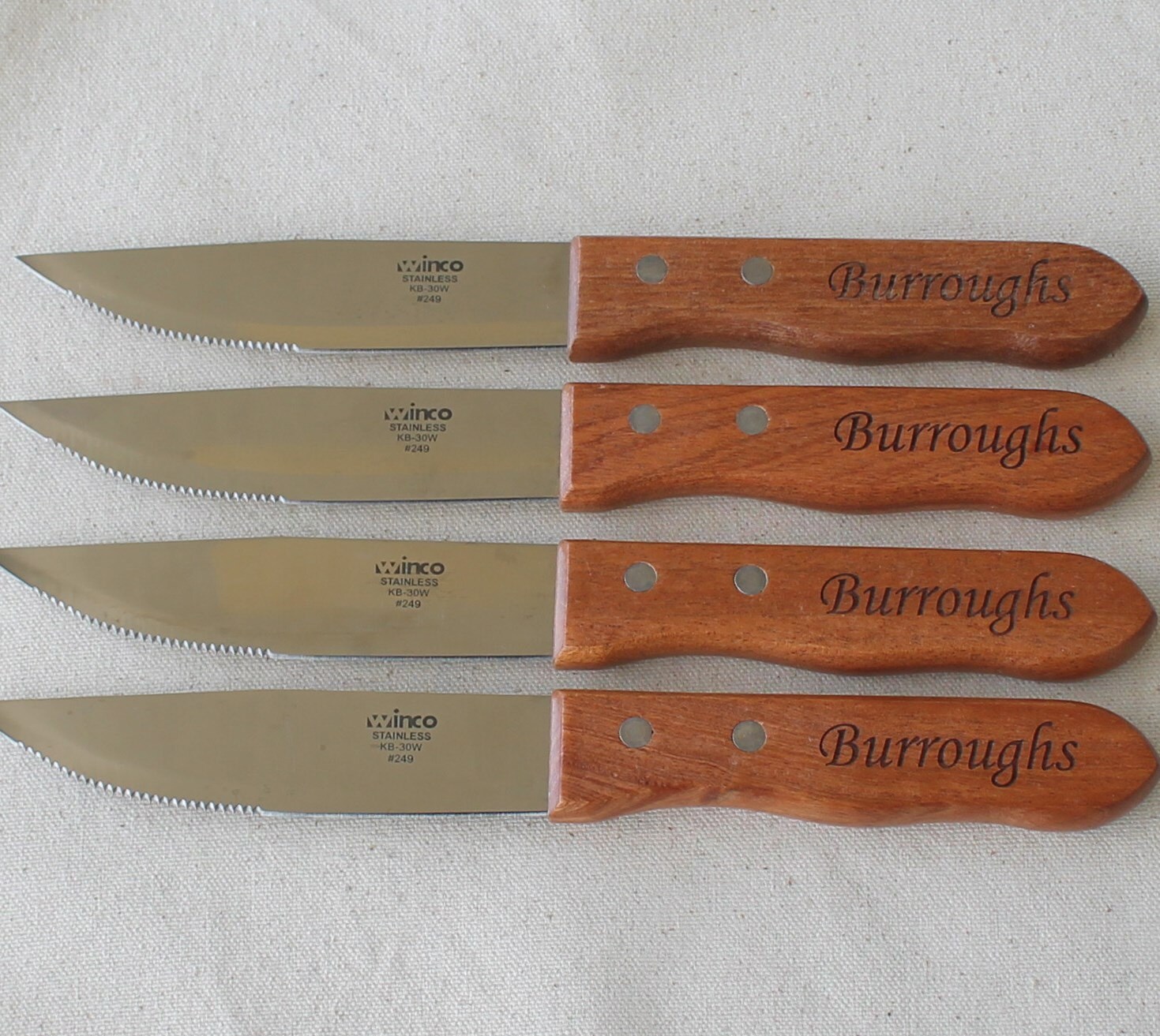 Personalized Steak Knives Steak Knife Set of by MyPersonalMemories