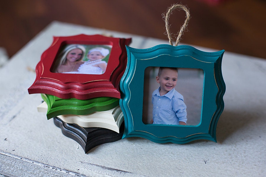 5 Pack Wood Ornament Frames Picture Frame Ornament