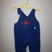 SALE 90s Osh Kosh overalls blue size 6/9M unisex 80s baby cars traffic signs infant adorable kids 6m 9m transportation