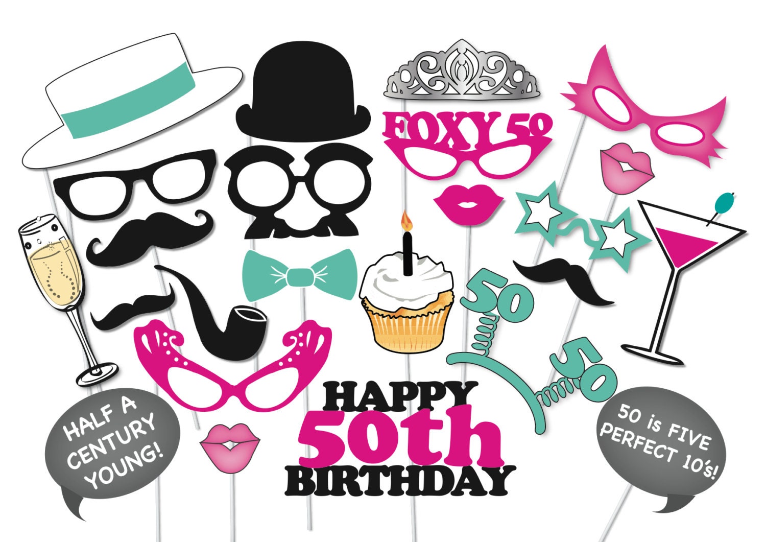 50th-birthday-photobooth-party-props-set-26-piece-printable