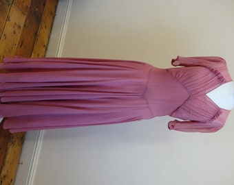 30's dress. Rose silk georgette.