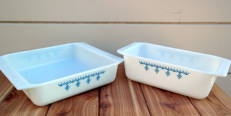 vintage pyrex blue square dish vintage pyrex blue square dish