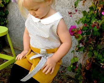 baby peter pan collar top