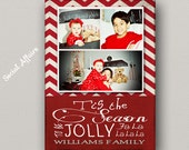 Chevron Christmas Card - DIY Printable Invitation Il_170x135
