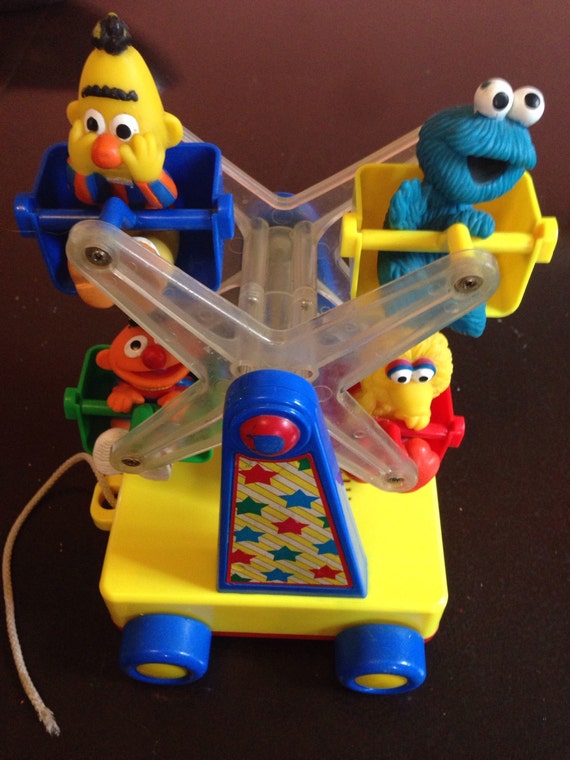 Items similar to Sesame Street Ferris wheel big bird, cookie monster ...