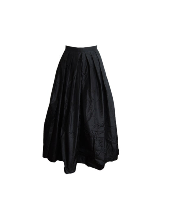 Gothic steampunk retro Black pleated skirt with tulle