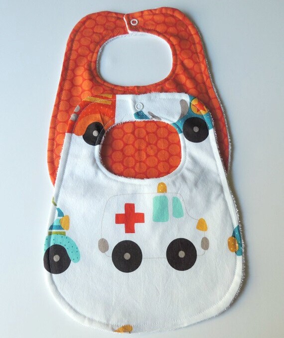 Ambulance Baby Bibs Terry Cloth Bibs Car Baby Bibs EMT