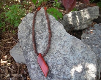 Eleri Natural Wood Pendant Necklace main image 1