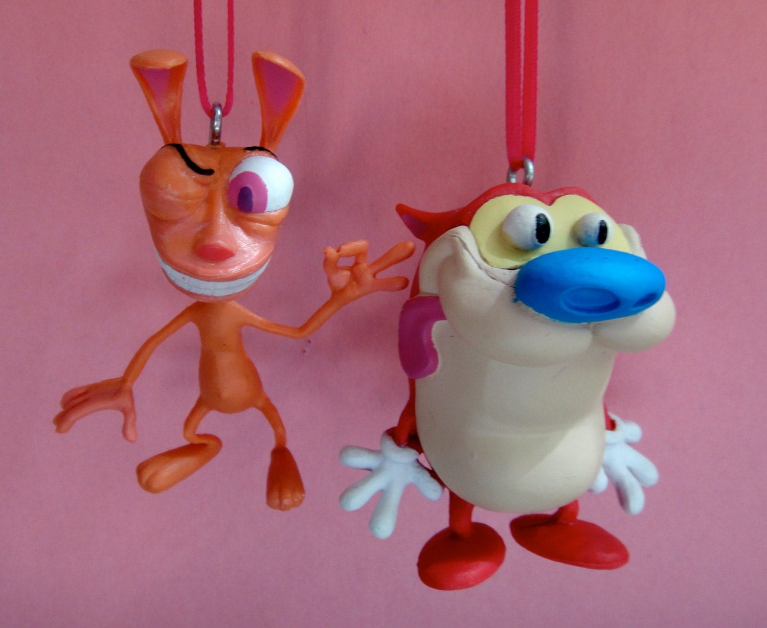 Set of Ren and Stimpy PVC Toy Holiday and by SFMissionCharm