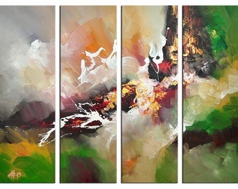 Acrylic, abstract painting, Original Art by GH: "FARBWIESE II", Gallery of modern & contemporary Art The Artmakers