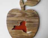 Wooden State Shape - New York