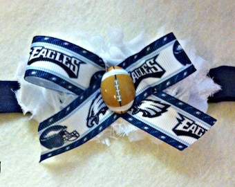 Philadelphia Eagles Baby Girl Boutique Bow Elastic Headband