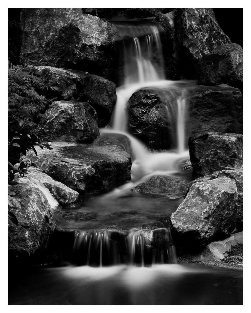 fine art photography Waterfall photography Black and White