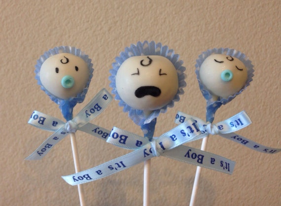 Baby Shower Cake Pops Baby Boy Cake Pop by Dolcecreativesweets