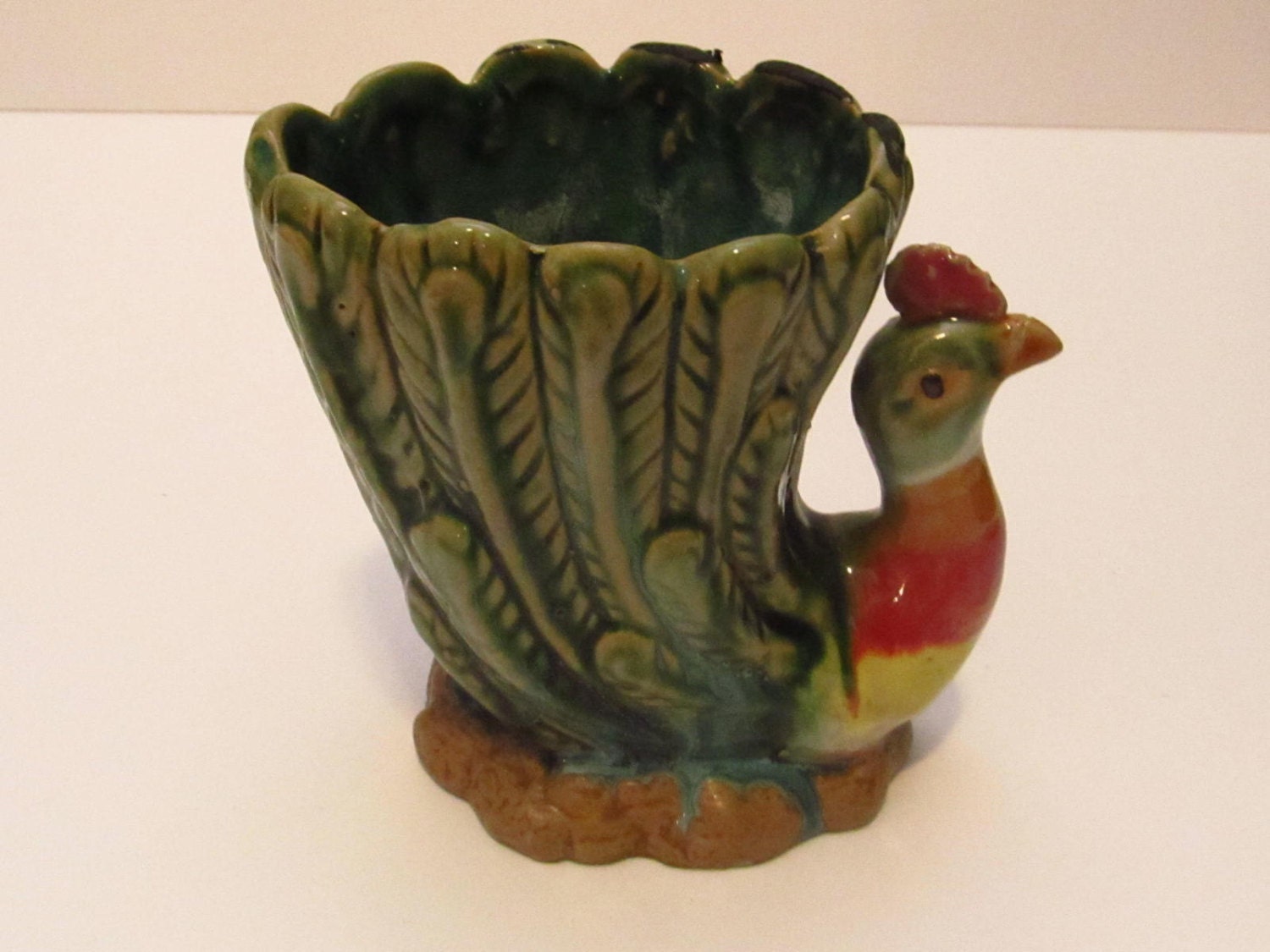 Chicken Ceramic Bowl signed by the Artist